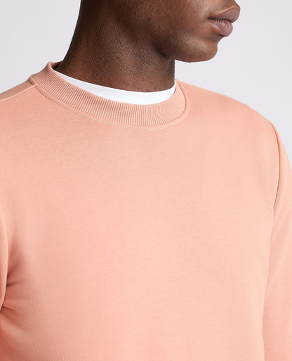 Remus Uomo 58760 62 Pink Salmon Crew Neck Sweatshirt