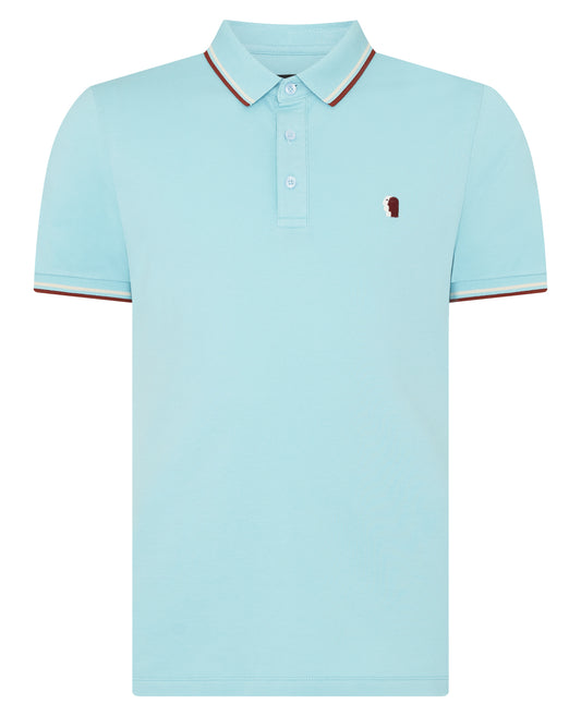 Remus Uomo 58770 21 Blue Short Sleeve Polo Shirt