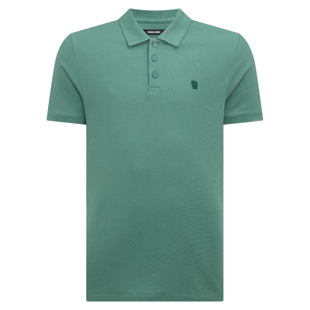 Remus Uomo 58803 34 Green Short Sleeve Polo Shirt