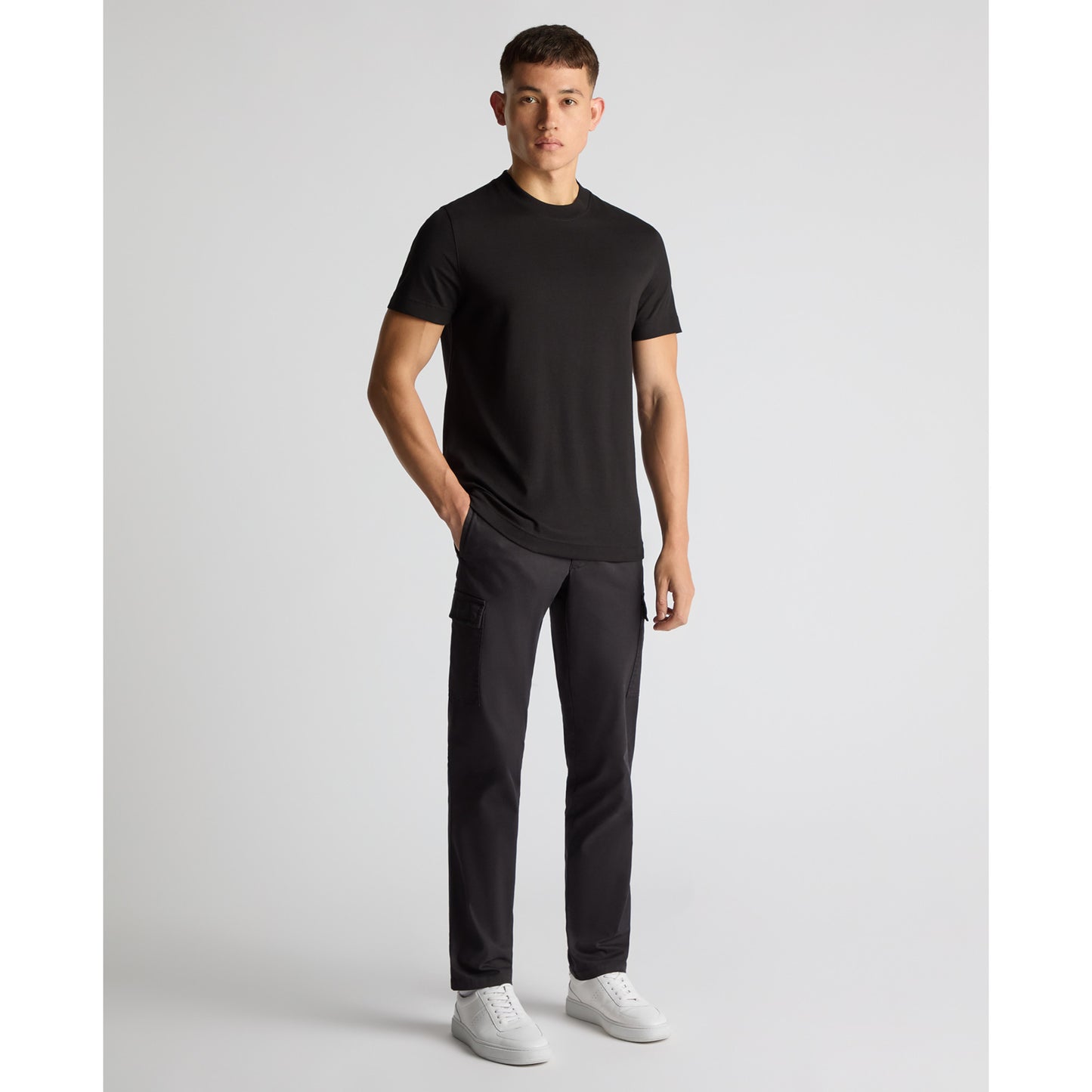 Remus Uomo 58810 00 Black Plain T-Shirt