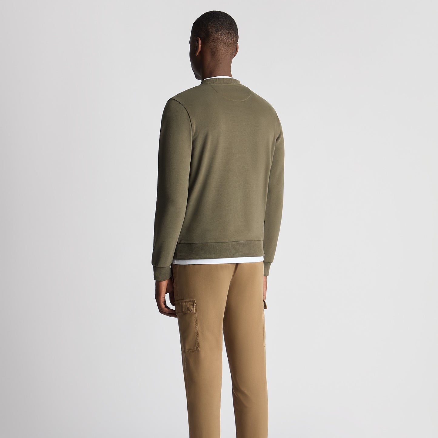 Remus Uomo 58811 35 Olive Crew Neck Sweatshirt