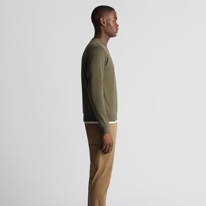 Remus Uomo 58811 35 Olive Crew Neck Sweatshirt