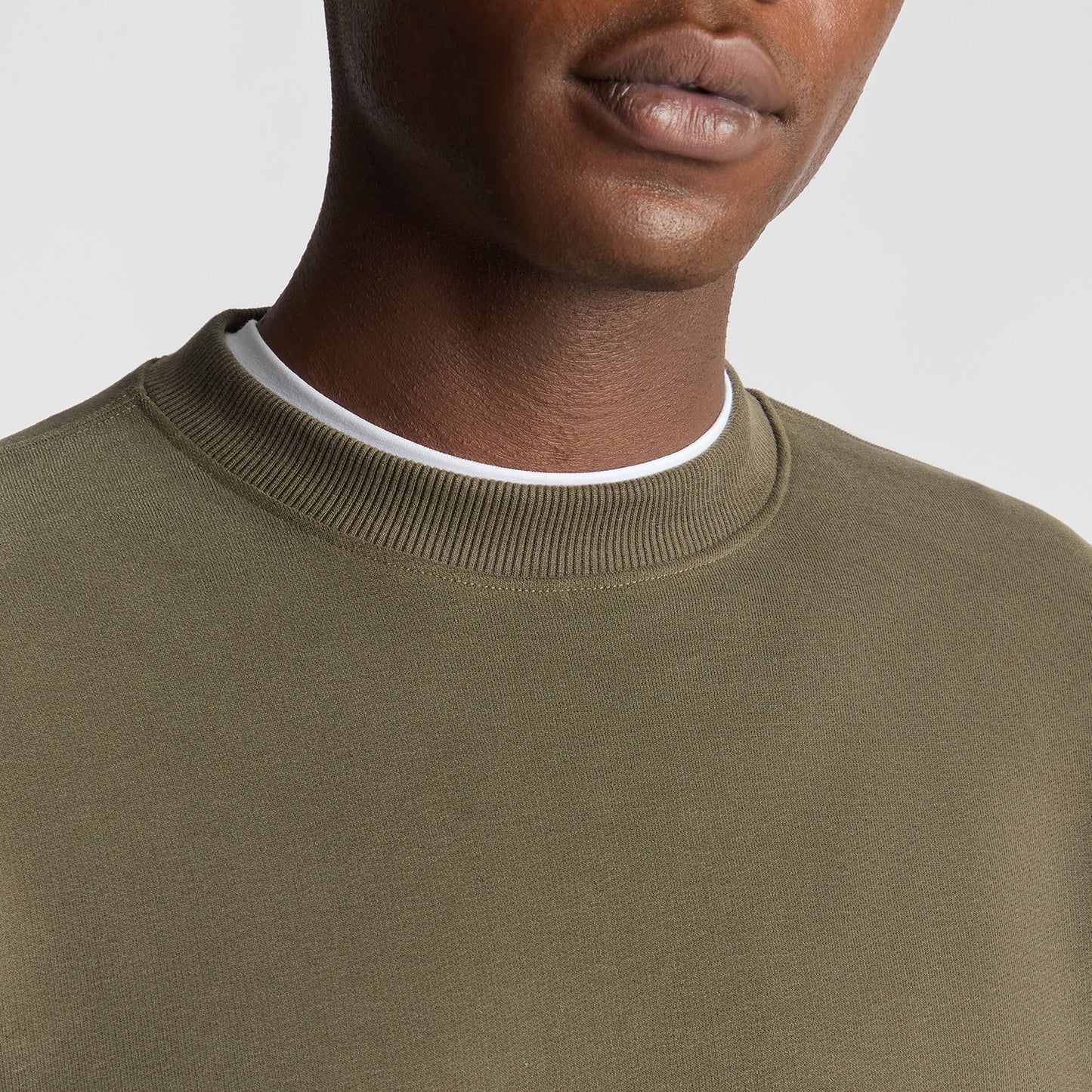 Remus Uomo 58811 35 Olive Crew Neck Sweatshirt