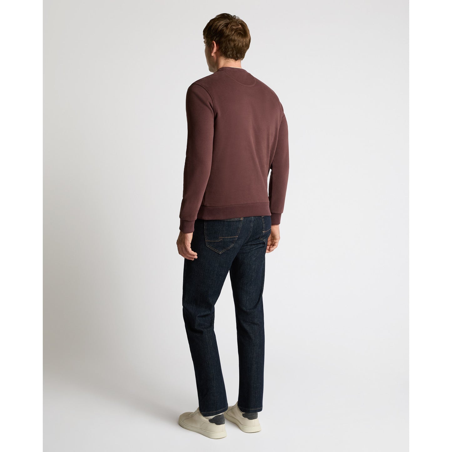 Remus Uomo 58811 48 Brown Crew Neck Sweater