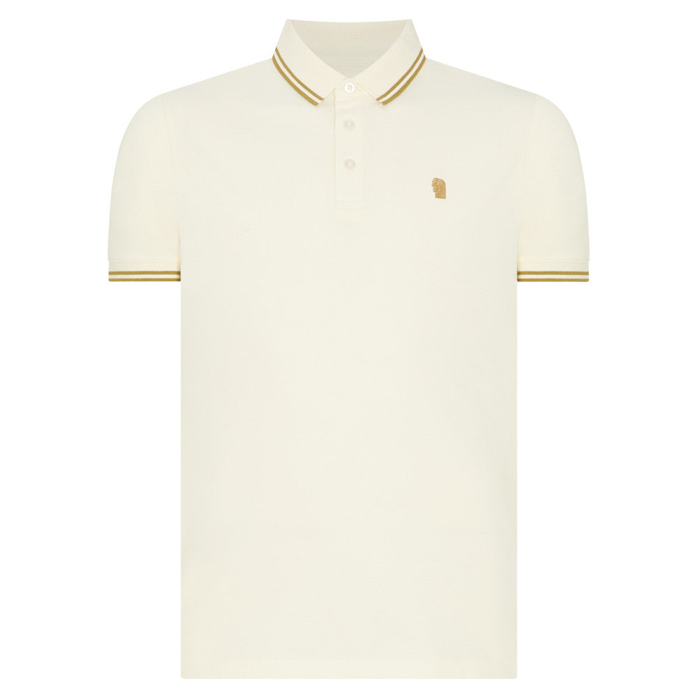 Remus Uomo 58830 90 Cream Short Sleeve Polo Shirt