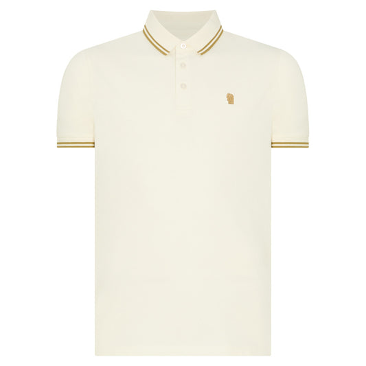 Remus Uomo 58830 90 Cream Short Sleeve Polo Shirt