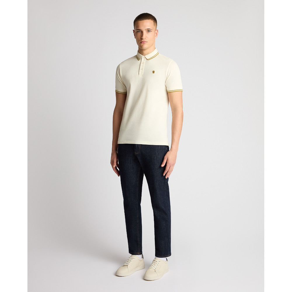 Remus Uomo 58830 90 Cream Short Sleeve Polo Shirt