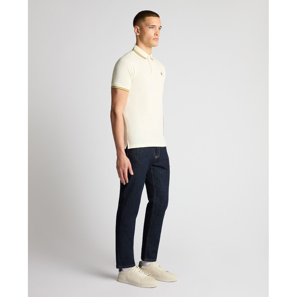 Remus Uomo 58830 90 Cream Short Sleeve Polo Shirt