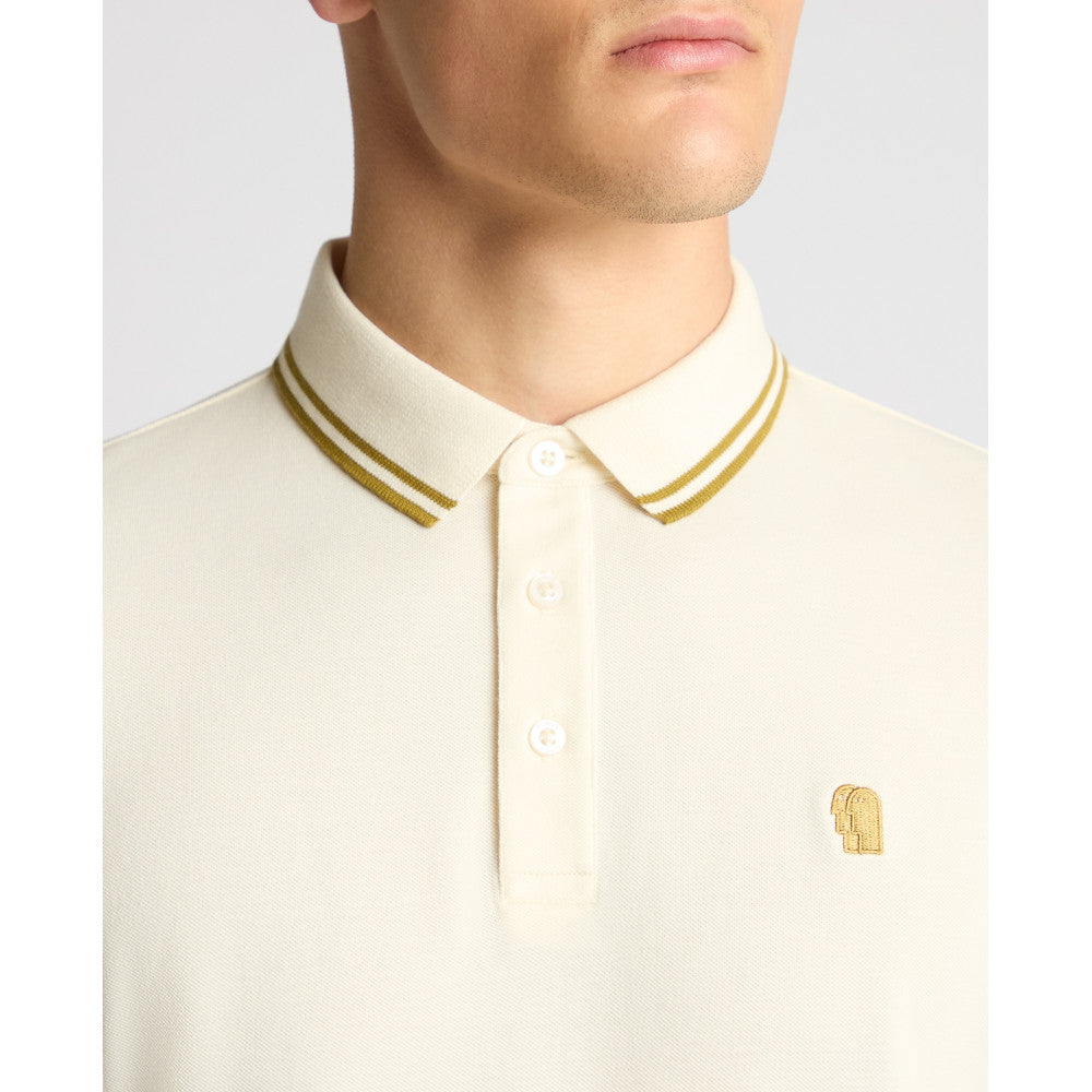 Remus Uomo 58830 90 Cream Short Sleeve Polo Shirt