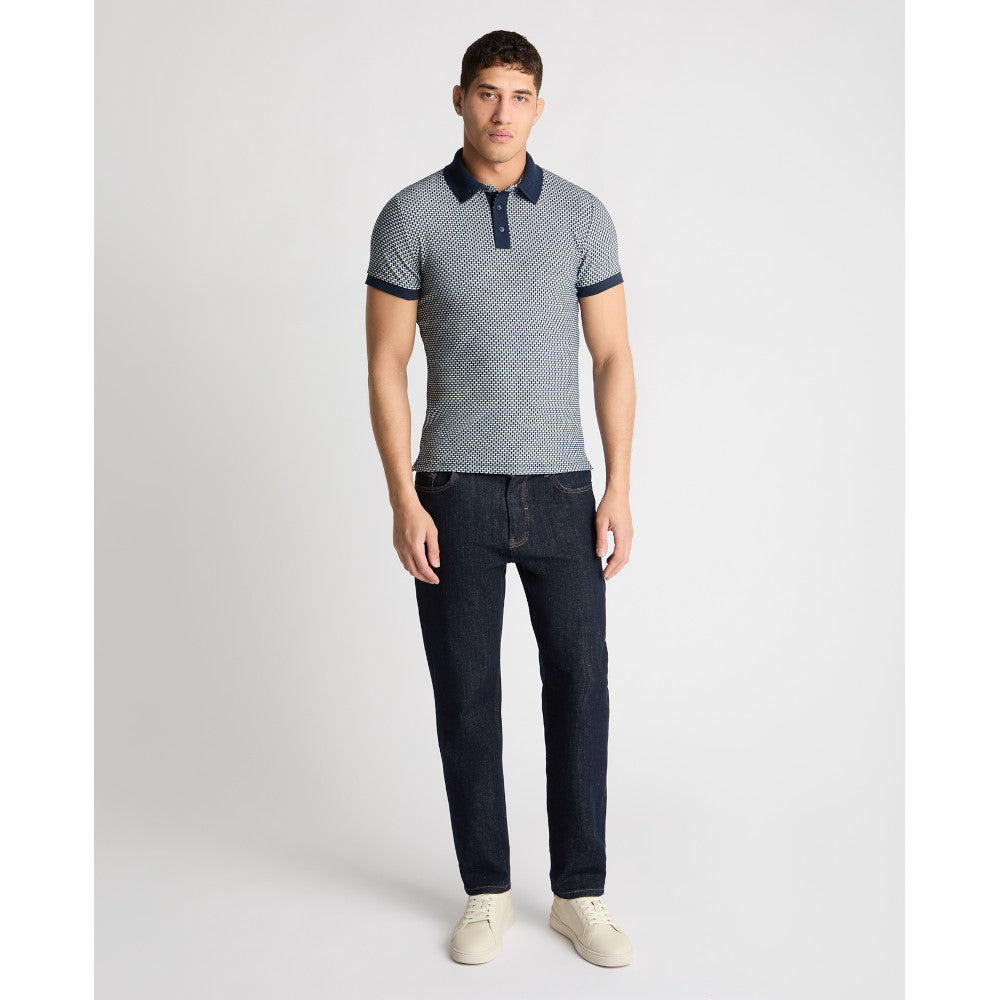 Remus Uomo 58835 29 Navy Short Sleeve Polo Shirt