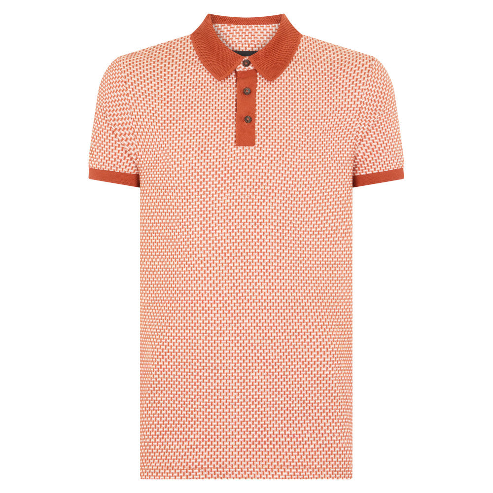 Remus Uomo 58835 59 Brick Short Sleeve Polo Shirt