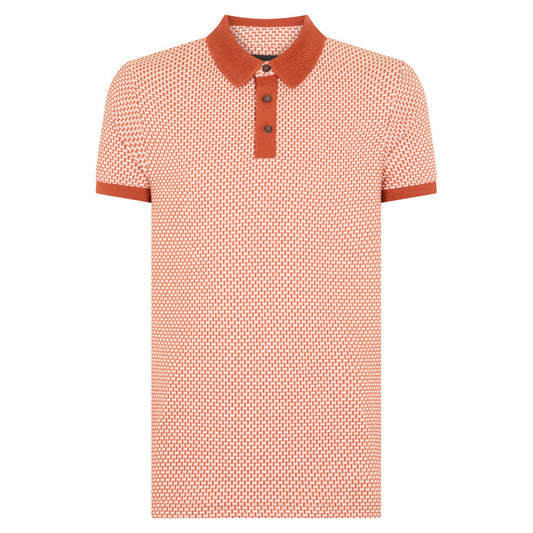 Remus Uomo 58835 59 Brick Short Sleeve Polo Shirt