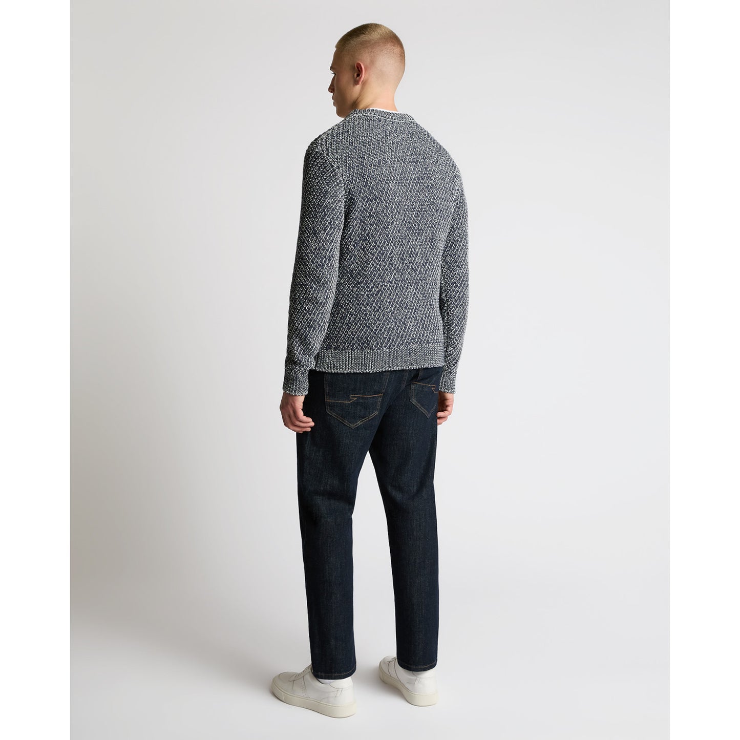 Remus Uomo 58851 28 Dark Blue Crew Neck Sweater