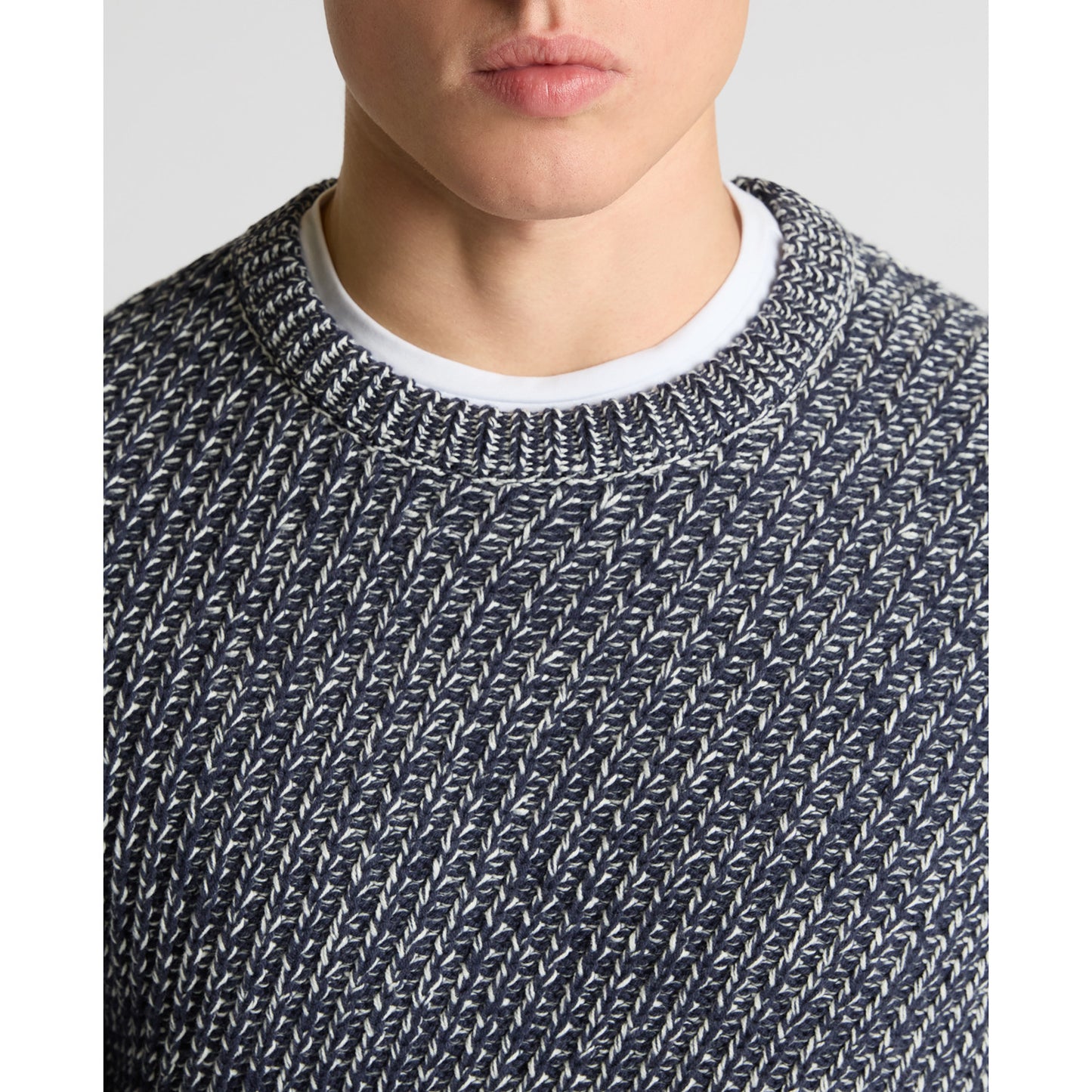 Remus Uomo 58851 28 Dark Blue Crew Neck Sweater