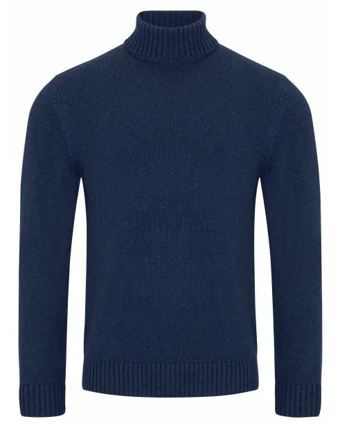 Remus Uomo 58853 28 Navy Roll Neck Sweater