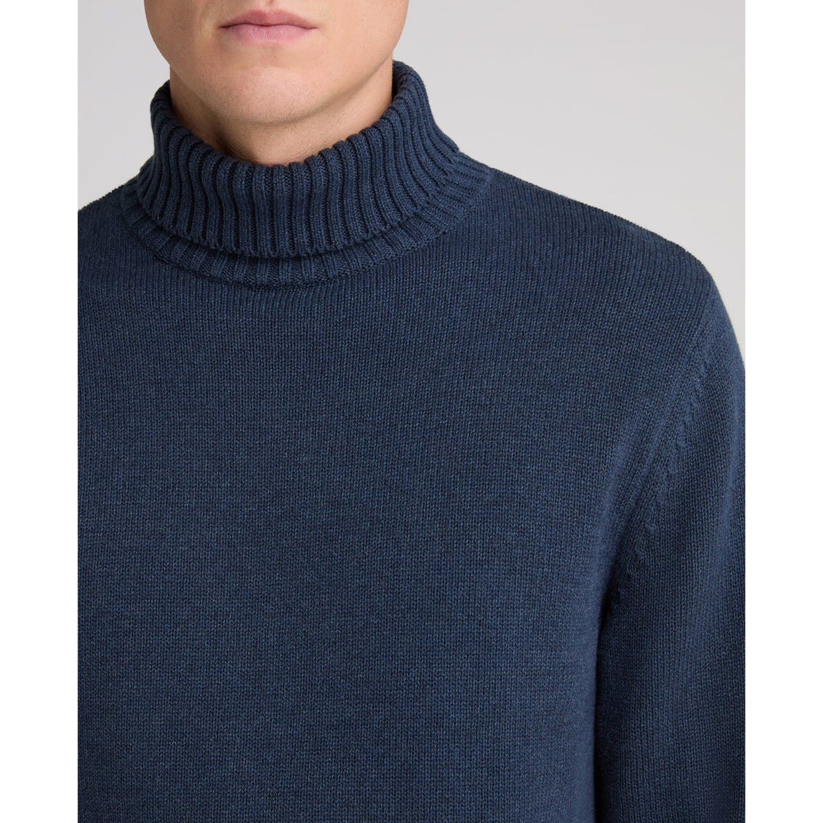 Remus Uomo 58853 28 Navy Roll Neck Sweater