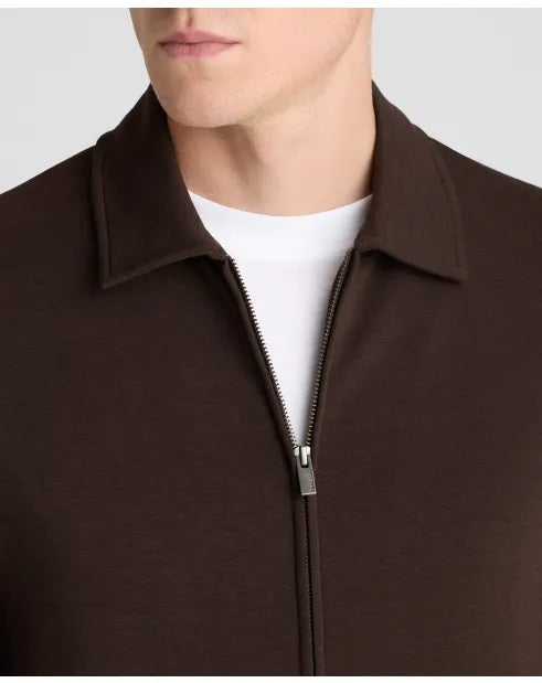 Remus Uomo 58866 49 Chocolate Full Zip Sweatshirt