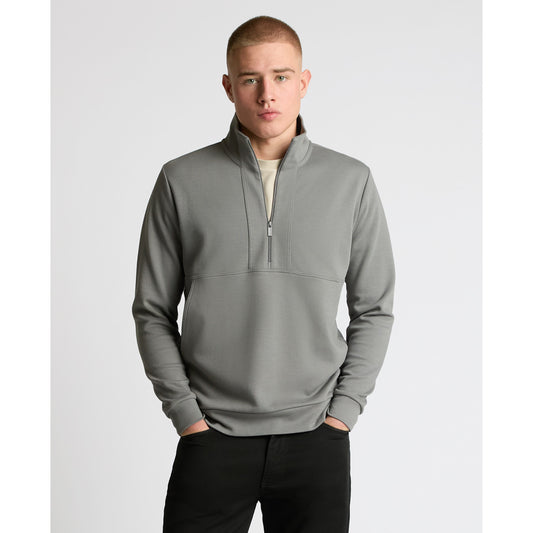 Remus Uomo 58867 06 Grey Half Zip Sweatshirt