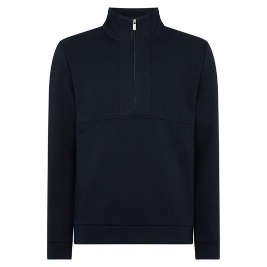 Remus Uomo 58867 78 Navy Half Zip Sweatshirt