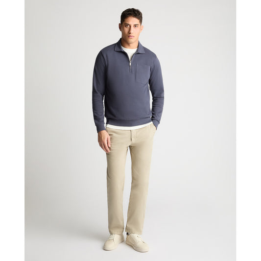 Remus Uomo 58877 28 Dark Blue Half Zip Sweatshirt