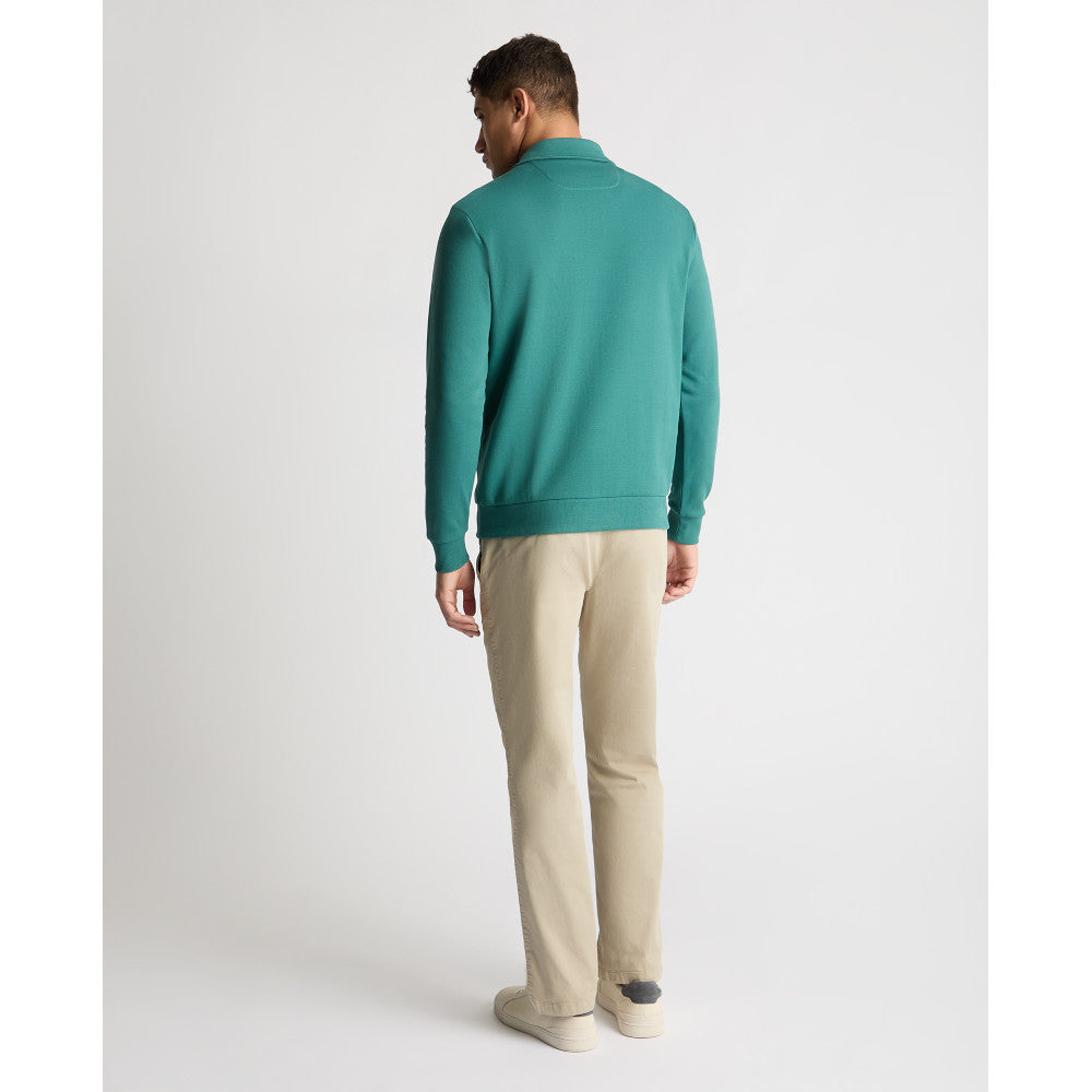 Remus Uomo 58877 37 Teal Half Zip Sweatshirt