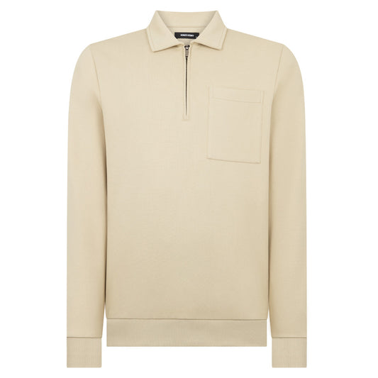 Remus Uomo 58877 92 Stone Half Zip Sweatshirt