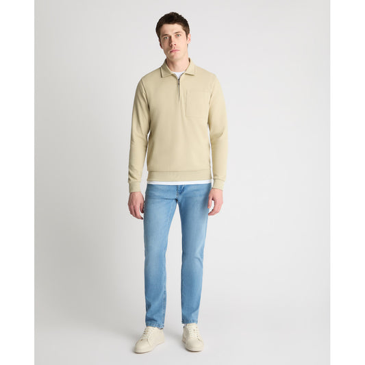 Remus Uomo 58877 92 Stone Half Zip Sweatshirt
