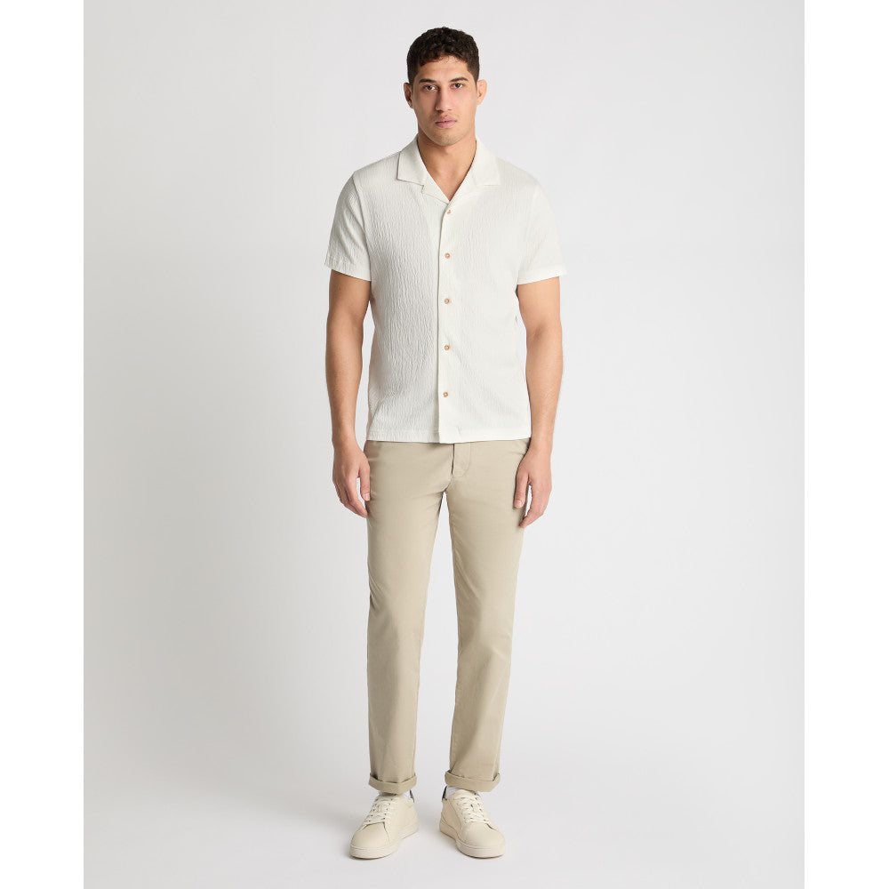 Remus Uomo 58878 01 Off White Short Sleeve Cuban Collar
