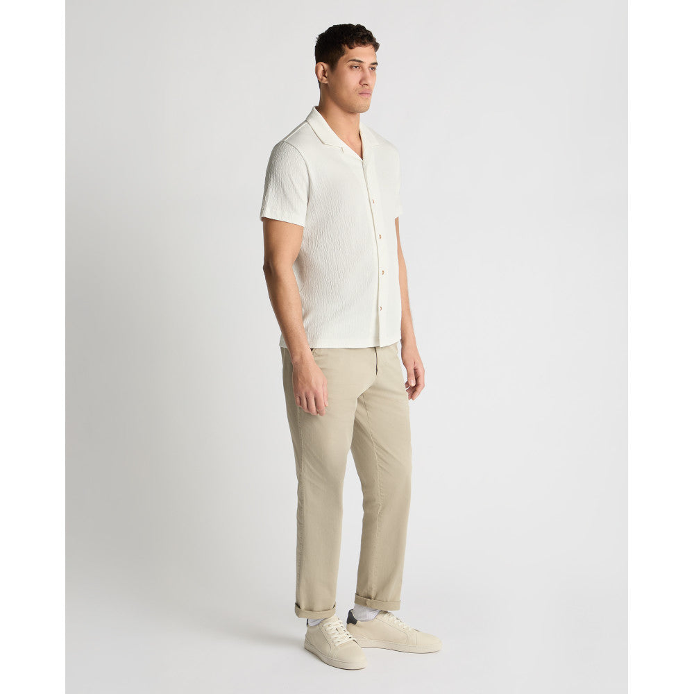 Remus Uomo 58878 01 Off White Short Sleeve Cuban Collar