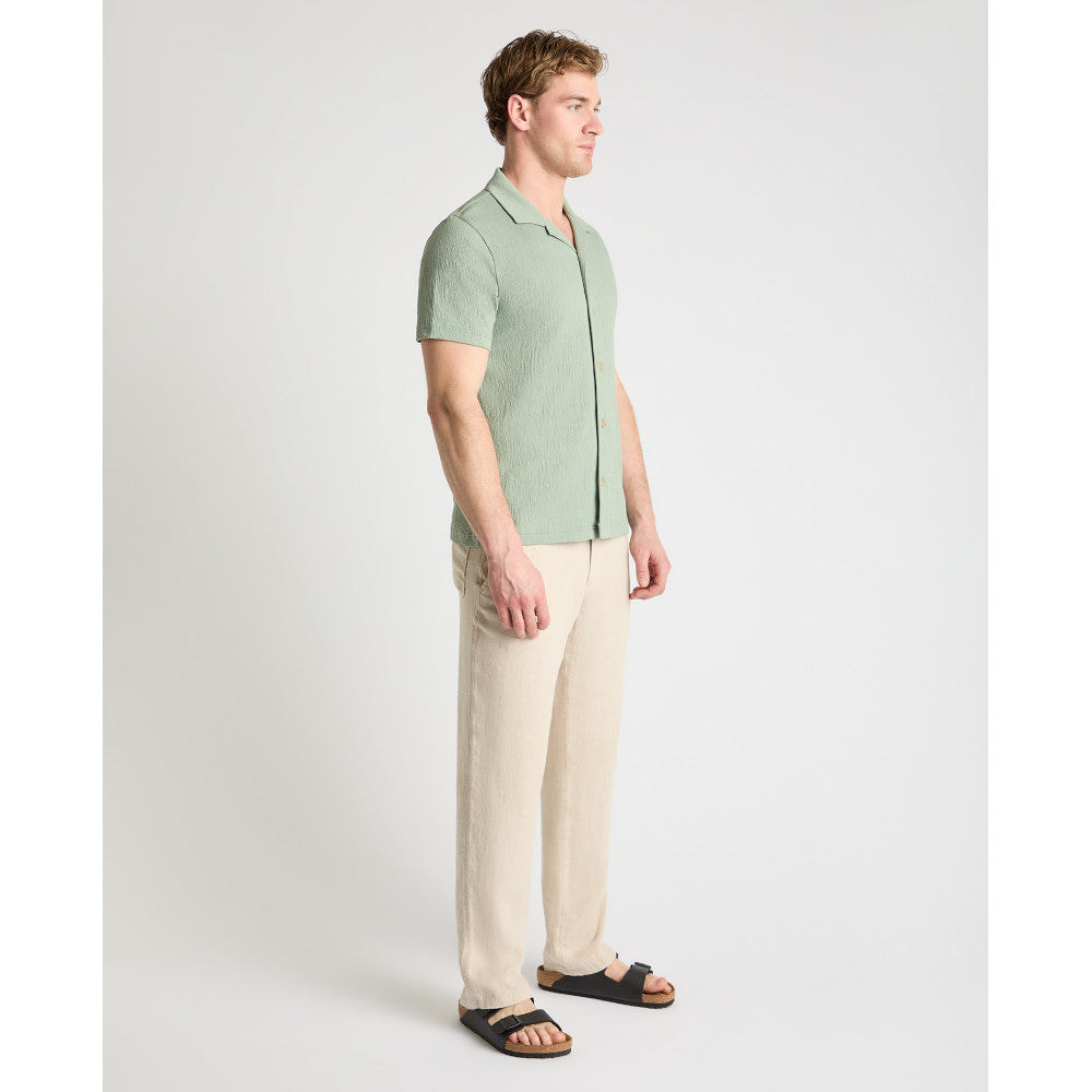 Remus Uomo 58878 32 Iceberg Green Short Sleeve Cuban Collar