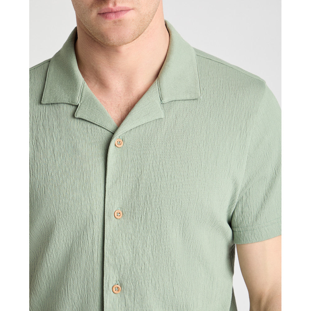 Remus Uomo 58878 32 Iceberg Green Short Sleeve Cuban Collar