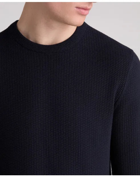 Remus Uomo 58891 78 Navy Crew Neck Sweater