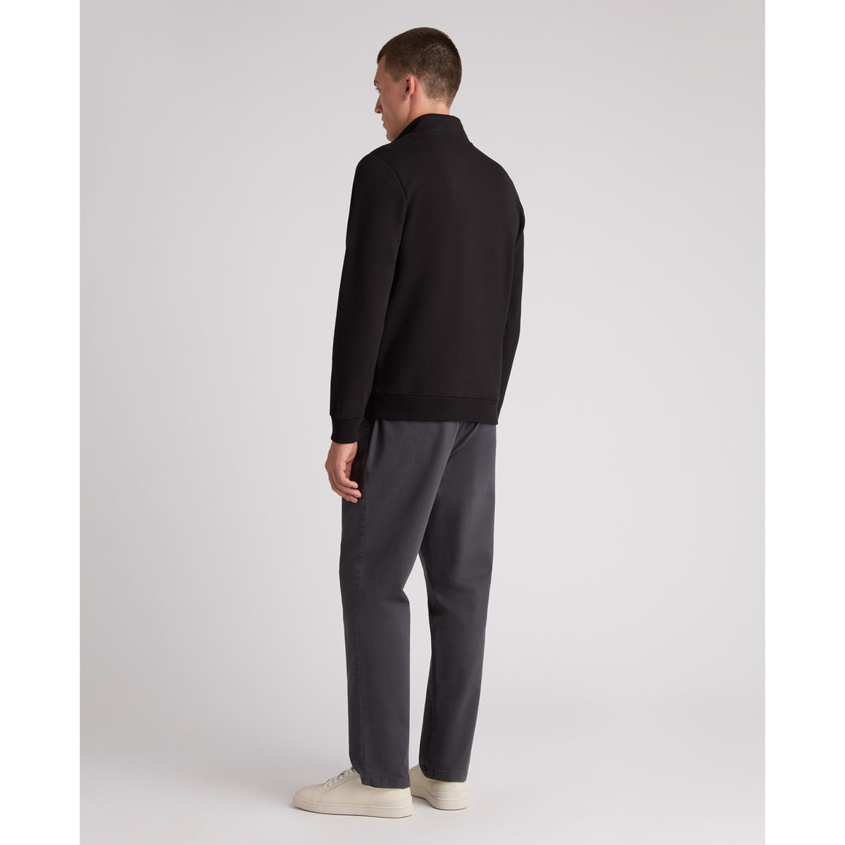Remus Uomo 58901 00 Black Half Zip