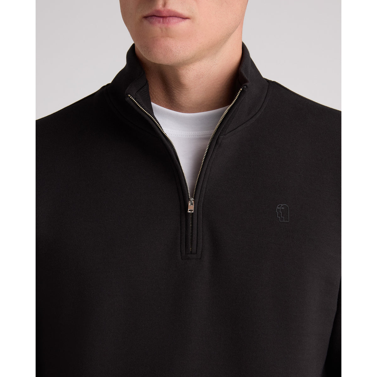 Remus Uomo 58901 00 Black Half Zip