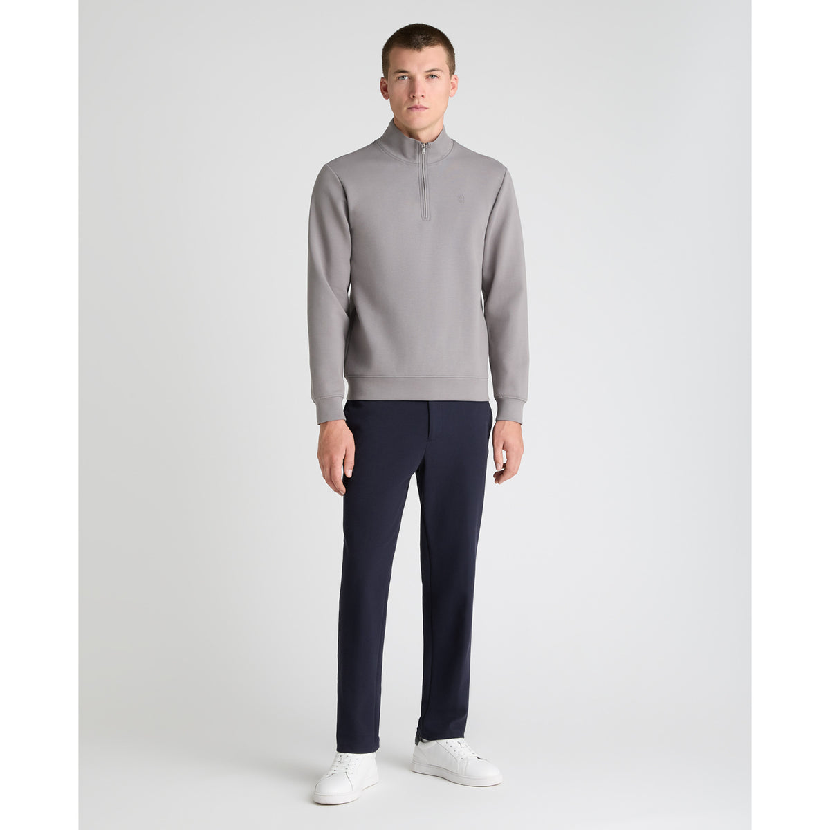 Remus Uomo 58901 06 Grey Half Zip