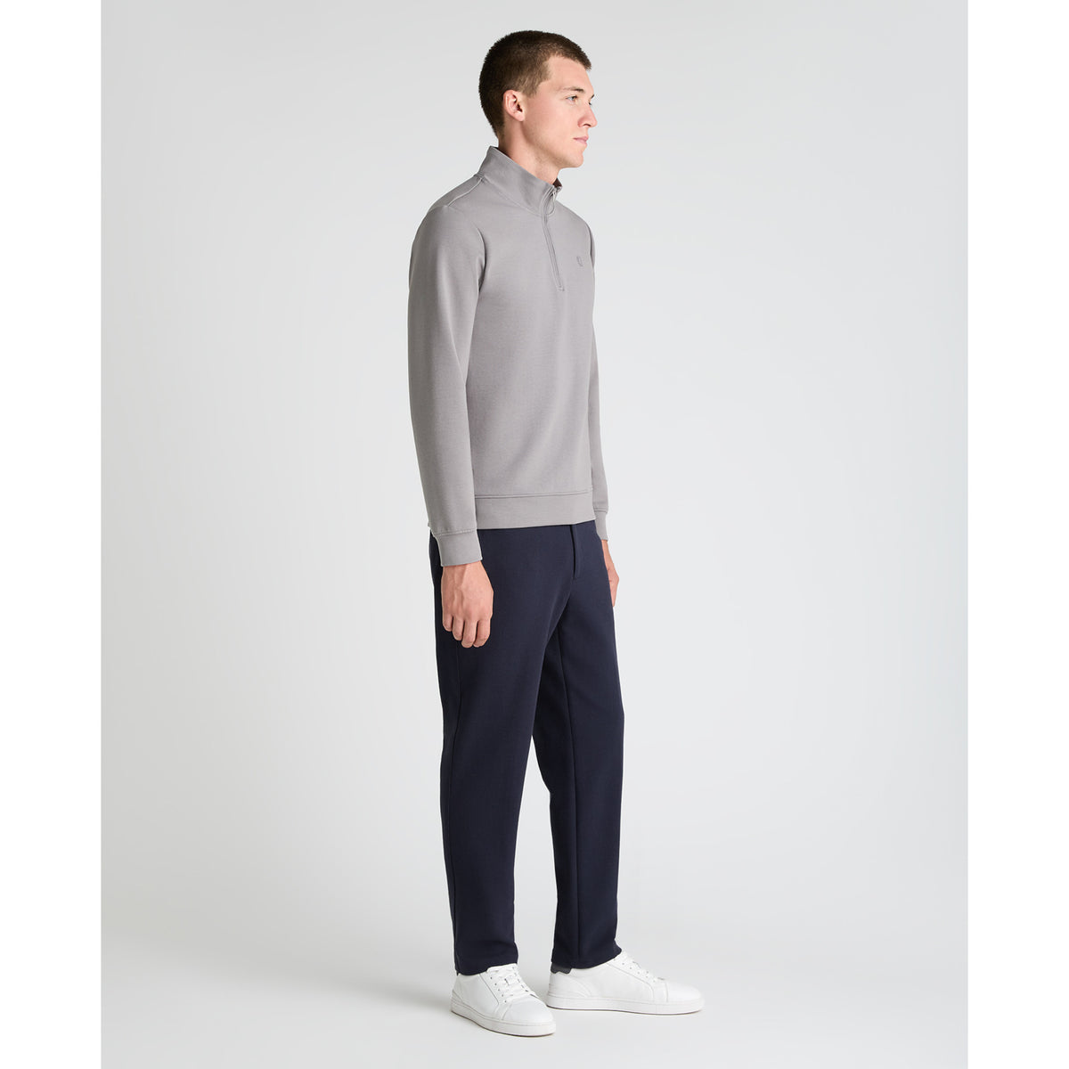 Remus Uomo 58901 06 Grey Half Zip