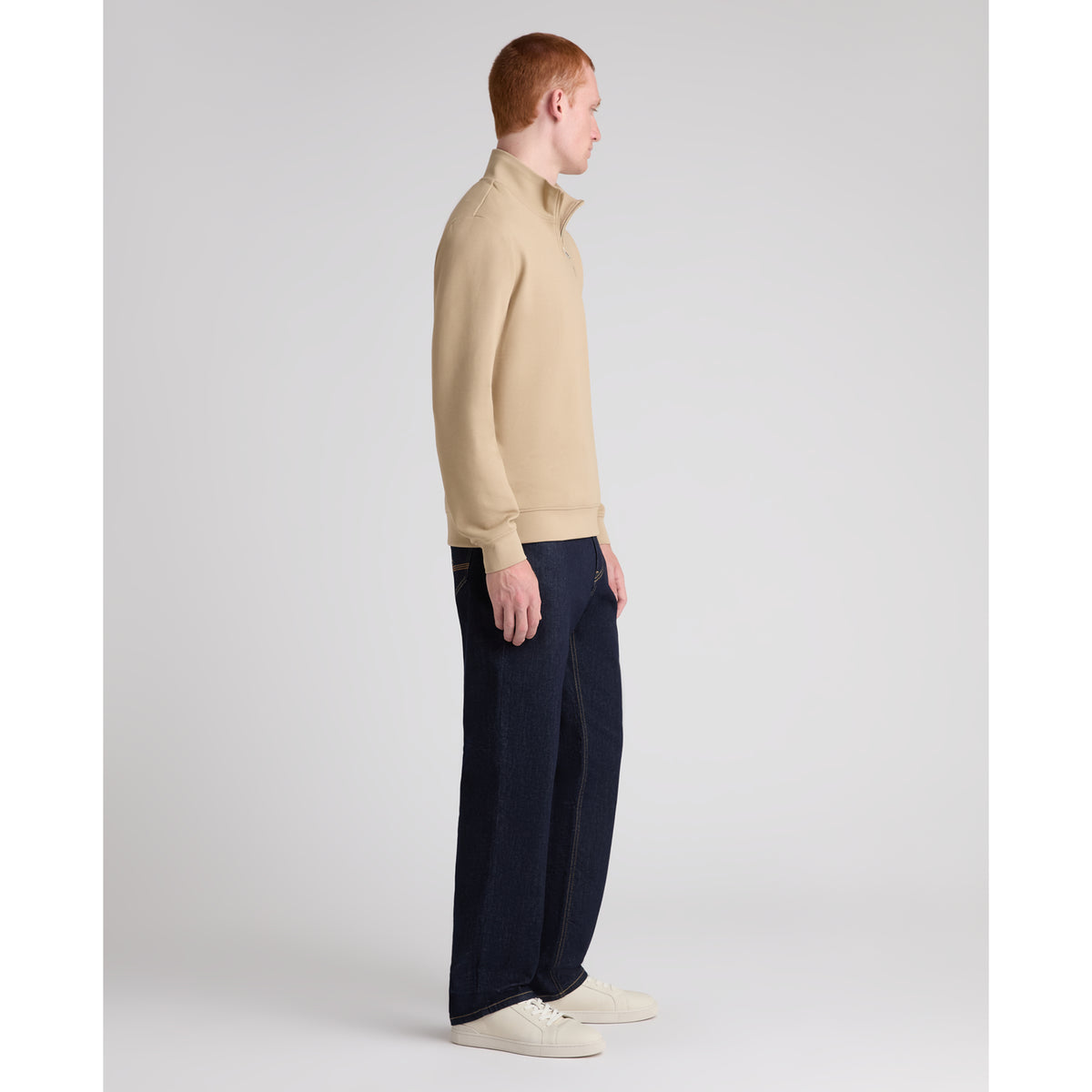 Remus Uomo 58901 93 Beige Half Zip