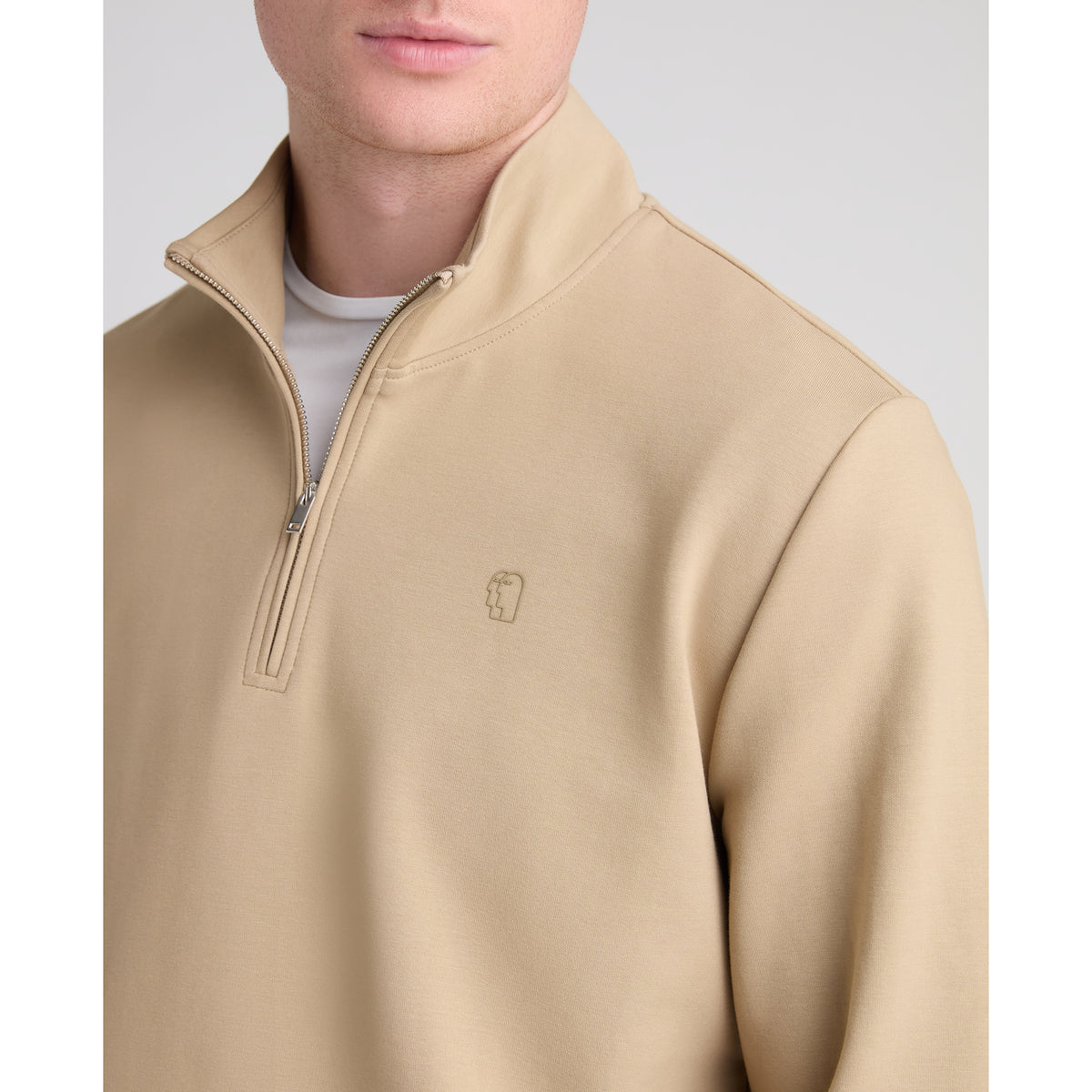 Remus Uomo 58901 93 Beige Half Zip