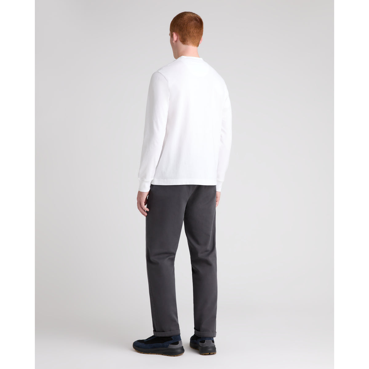 Remus Uomo 58910 01 White Long Sleeve Crew