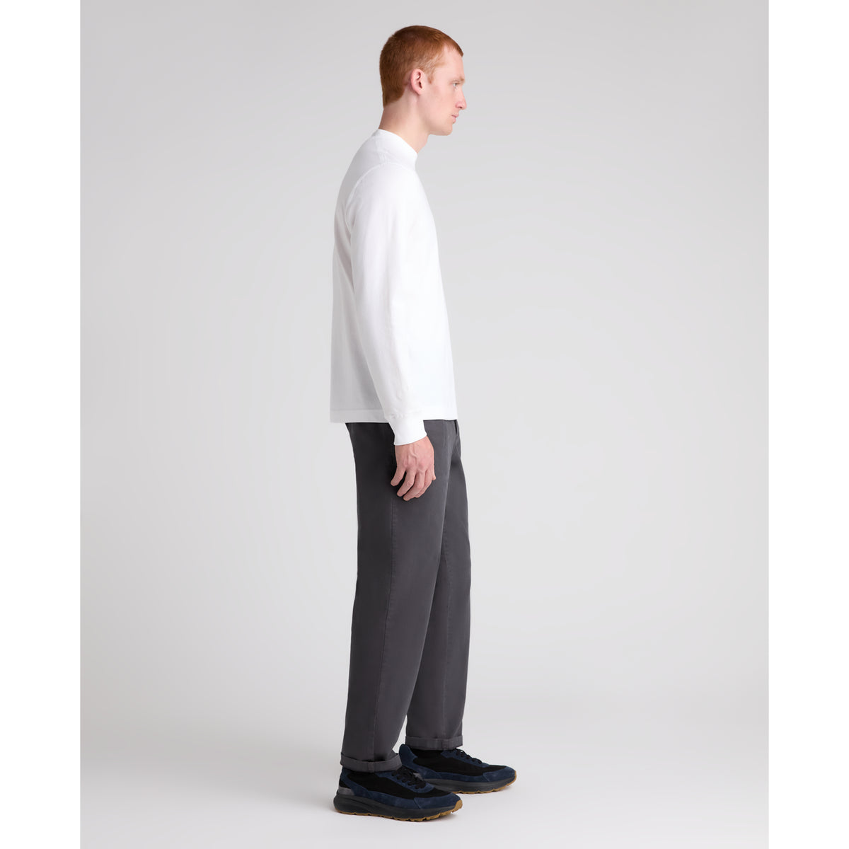 Remus Uomo 58910 01 White Long Sleeve Crew