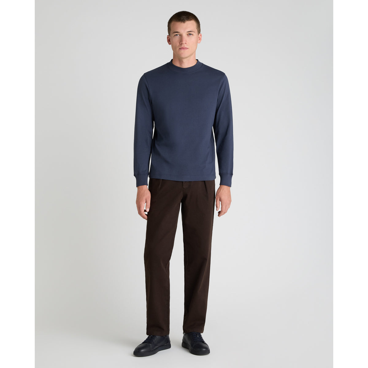Remus Uomo 58910 78 Navy Long Sleeve Crew