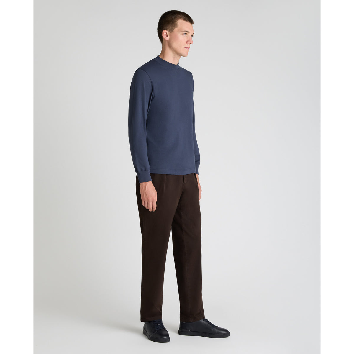 Remus Uomo 58910 78 Navy Long Sleeve Crew
