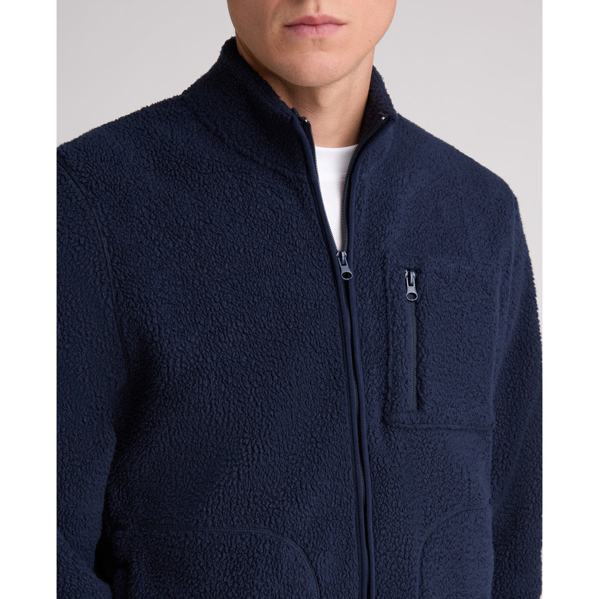 Remus Uomo 58913 27 Dark Blue Blue Full Zip Fleece Jkt