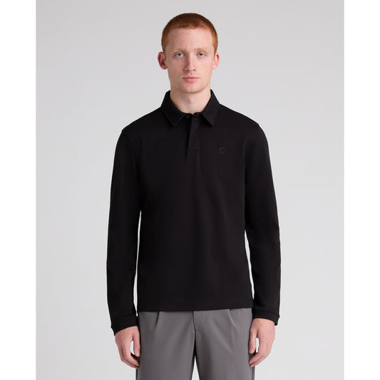Remus Uomo 58972 00 Black Long Sleeve Polo
