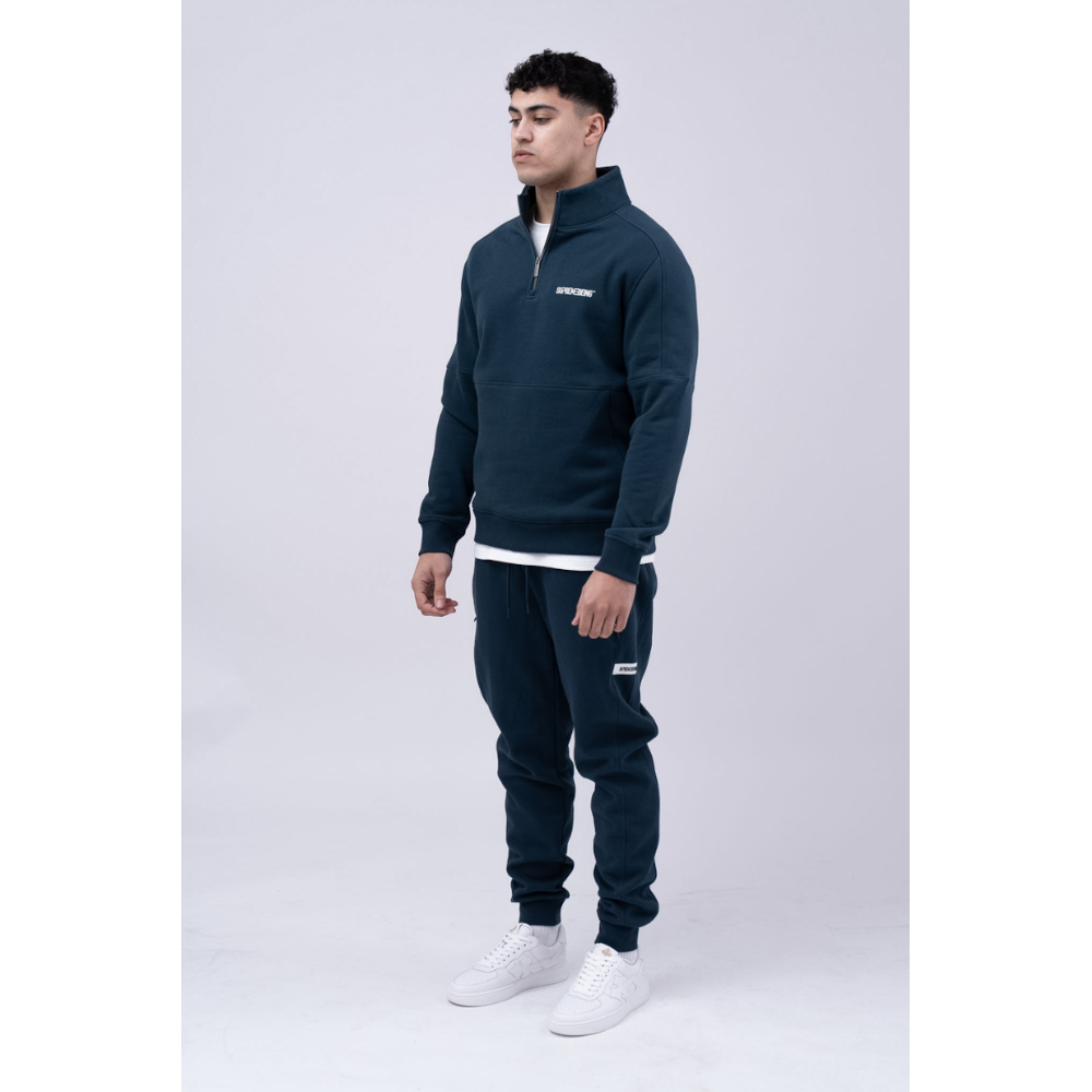 Supremebeing Rico- Z6202 Azure Teal 1/4 Zip