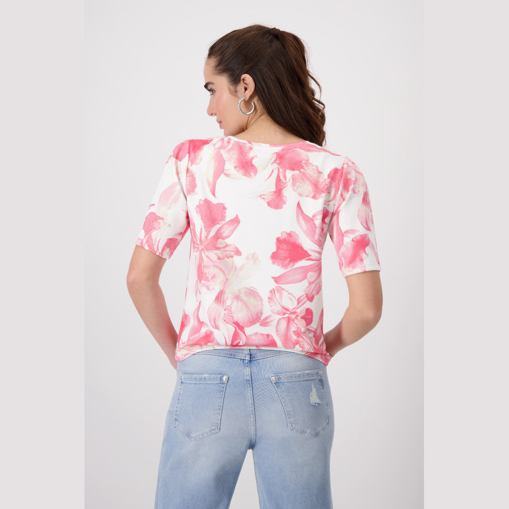 Monari 408176 260 Pink Smoothie Pattern Sweatshirt