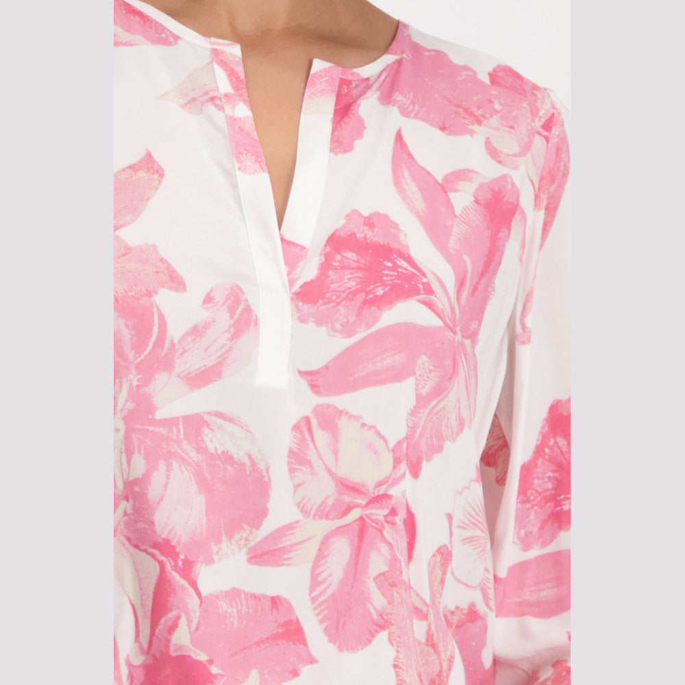 Monari 408183 260 Pink Smoothie Pattern Blouse