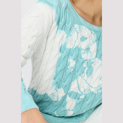 Monari 408336 645 Bright Mint Pattern Pullover