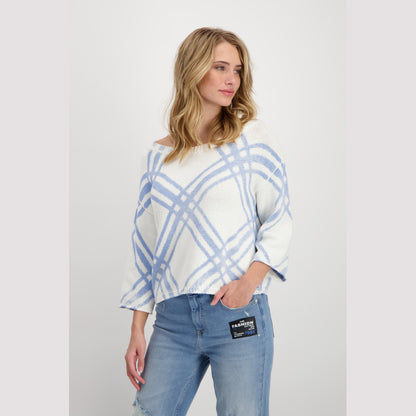 Monari 408418 716 Light Blue Pattern Pullover