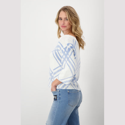 Monari 408418 716 Light Blue Pattern Pullover